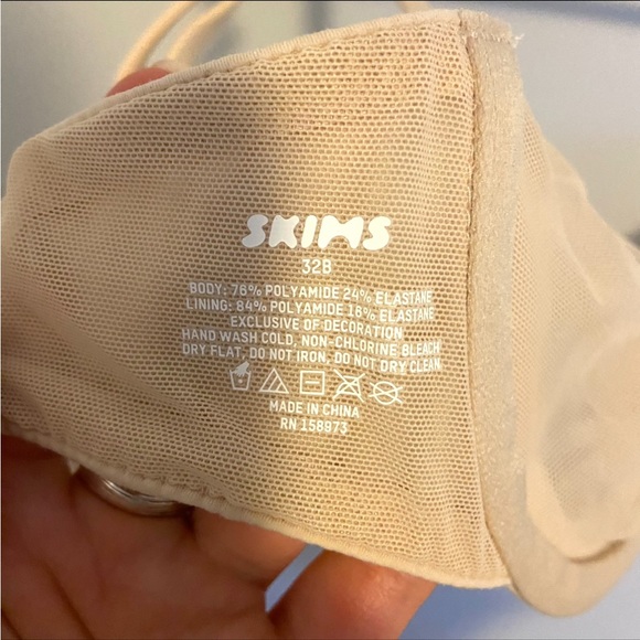 SKIMS FITS EVERYBODY UNLINED Underwire Bra 32B sand - Picture 6 of 7